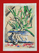 Paul Cézanne Drawing on paper (Handmade) signed and stamped mixed media. picture