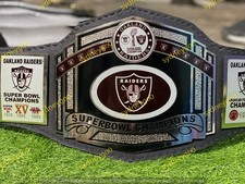 Custom Oakland Raiders Championship Belt Adult Size 2mm Brass picture