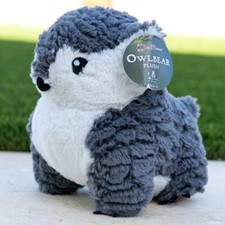 Luxury Owlbear Plush - Mythical Creature Stuffed Animal - Charcoal Grey picture
