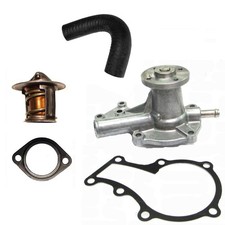 New Water Pump with Return Hose & Thermostat Fits Kubota Z482 picture