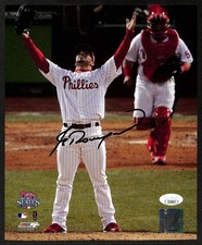 J.C. Romero Signed/Autographed 8x10 Photo 2008 World Series Phillies JSA 196836 picture
