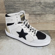 Vintage Havana Dream 8 Womens Shoes Sz 5.5 Black White Lace Up Mid Top Sneakers picture