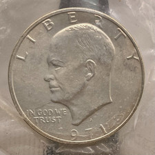 1971-S Eisenhower Silver Dollar Uncirculated 40% Silver $1 US Mint Coin Sealed picture