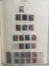 Belgium 1849 Stamp Collection in Scott Album(Pics On Description) picture