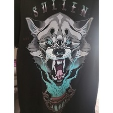 Men's Sullen Art Collective Wolf Conjuring Tattoo Premium NWT T-Shirt Small A120 picture