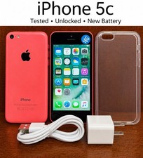 New Battery - Original Apple iPhone 5c (Unlocked) - 8GB / 16GB / 32GB - PINK picture