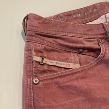 DIESEL BELTHER Denim Brown Wash 0816N REGULAR SLIM TAPERED Jeans SizeW32 picture