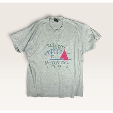 Vintage 1993 Port Huron to Mackinac Race Sailing T-Shirt Mens XL Gray picture