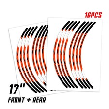 R02B For Honda CB 919 Hornet 900 2002-2007 Orange Motorcycle Rim Sticker 06 05 0 picture