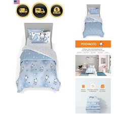 Sanrio Pochacco Bedding 5 Piece Super Soft Cozy Reversible Comforter and Shee... picture