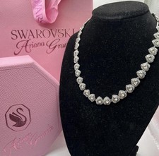 Swarovski Ariana Grande Tennis Necklace Mixed cuts, Heart Rhodium plated 5720857 picture