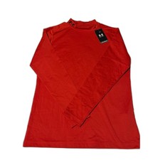 Under Armour ColdGear Mock Neck Long Sleeve – Red – Men's L – NWT picture