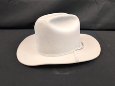 Vtg  Resistol 5X Beaver Cattleman Cowboy Hat 7 Sterling 3 Inch Brim  picture