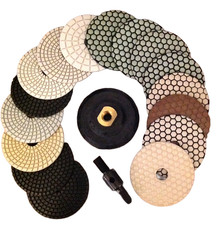 4 inch Diamond Polishing Pads Wet/Dry Granite Marble Stone Quartz Concrete  18pc picture