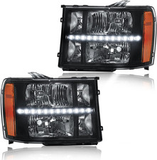 2007-2013 Sierra 1500 2007-2014 Sierra 2500HD 3500HD Headlight Assembly–Compatib picture