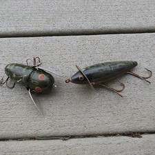 Heddon 210 Surface Minnow fishing lure and Crazy Crawler fishing lure (lot#9316) picture