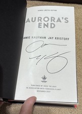 Aurora's End Amie Kaufman & Jay Kristoff SIGNED FORBIDDEN PLANET 1st Ed/1st Pr picture