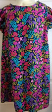 Shein Multicolored Floral Short Sleeve Shift Dress Sz M picture