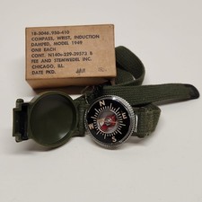 ​VTG 1953 US Military Wrist Compass Model 1949 Fee & Stemwedel Korean War w/Box picture