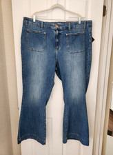 NWT Ava & Viv Size 24 High Rise Stretch Flare Jeans picture
