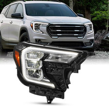 - Fits 2022-2024 GMC Terrain SLE/SLT Full LED DRL Reflector Type Headlight Passe picture