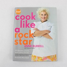 Food Network Cook Like a Rock Star Anne Burrell Suzanne Lenzer 2011 1st Ed HC DJ picture