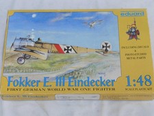 1/48 Eduard German WWI Fokker E.III Fighter Plastic Model Kit 8002 Complete picture