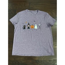 NWOT Halloween Graphic Tee WOMENS XL  Purple Heather picture