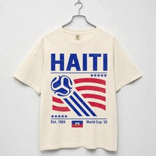 [COLECTION] Retro Haiti Soccer Shirt, Vintage Haitian Flag Football Fan Tee picture