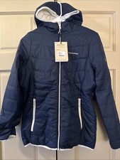 Craghoppers Women’s Compress Lite Hoooded Jacket Navy Blue Size XS/4 NWT picture