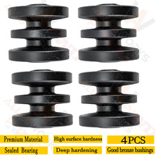 Four Pieces Black ottom Roller For Bobcat Mini Track Loaders MT50 MT52 MT55 MT85 picture