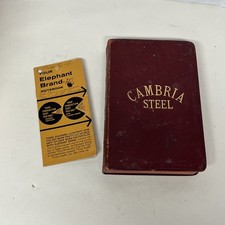 1909 Cambria Steel Illustrated Handbook - Johnstown, Pennsylvania Plus Notepad picture