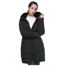 Women's Heavy Long Winter Coat with Fleece Hood Parka Jacket picture