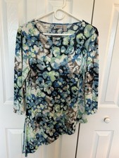 Easywear By Chicos Size 1 (M) Multicolor  Stretch Tunic Top picture