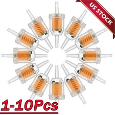 1-10Pack Motor Inline Gas Oil Fuel Filter Small Engine for 1/4'' 5/16