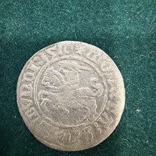 POLAND/Lithuania SIGISMUND I The Old  1510 Silver Coin 1/2 Grosz / Groschen picture