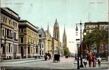 Fifth Avenue in New York 1911 Vintage Postcard TP14-27 picture