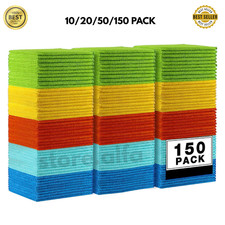 Microfiber Cleaning Cloth Set of 150 Towel Rag Car Polishing Detailing NoScratch picture