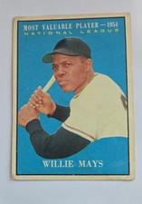 1961 Topps - Most Valuable Players Willie Mays #482 VG Condition Low Grade picture