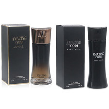Men's Amazing Code Eau De Toilette Combo - Fresh Romantic Scent, 3.4 Fl Oz picture