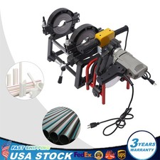 110V Pipe Fusion Welder 2 Clamps 63-200MM Manual PP PE HDPE Pipe Welding Machine picture