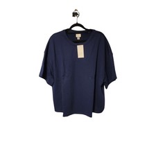 A New Day French Terry Tee Short Sleeve Navy Sz 4X picture