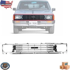 For 1984-1986 Toyota Pickup New Front Grille Assembly Chrome Plastic TO1200129 picture