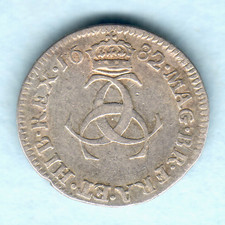 Great Britain. 1682 Charles 11 - Threepence.. F+/aVF picture