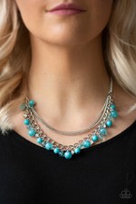 Wait And Sea Blue Necklace Paparazzi New picture