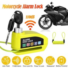 Motorcycle Alarm Disc Brake Lock Motorcycle Lock Anti-Theft Wheel Disc Lock US picture