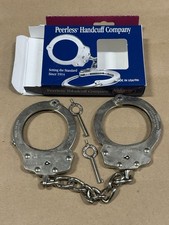 Peerless 700C-6X Chain Handcuff in Nickel - Unused picture