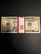 50 Uncirculated Ten Dollar Bills ($10 Bills) In Sequential Order picture