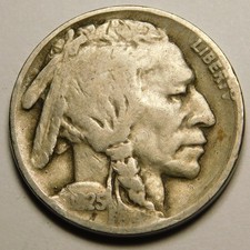 1925 P Buffalo Nickel  VG-Details   