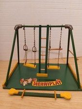 Vintage Merriplay Salesman Sample Swing Set Goshen, Indiana  picture